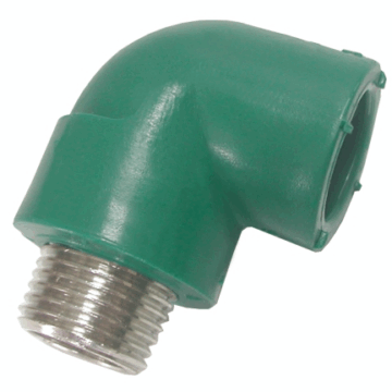JOELHO 90 PPR VERDE ROSCA MACHO